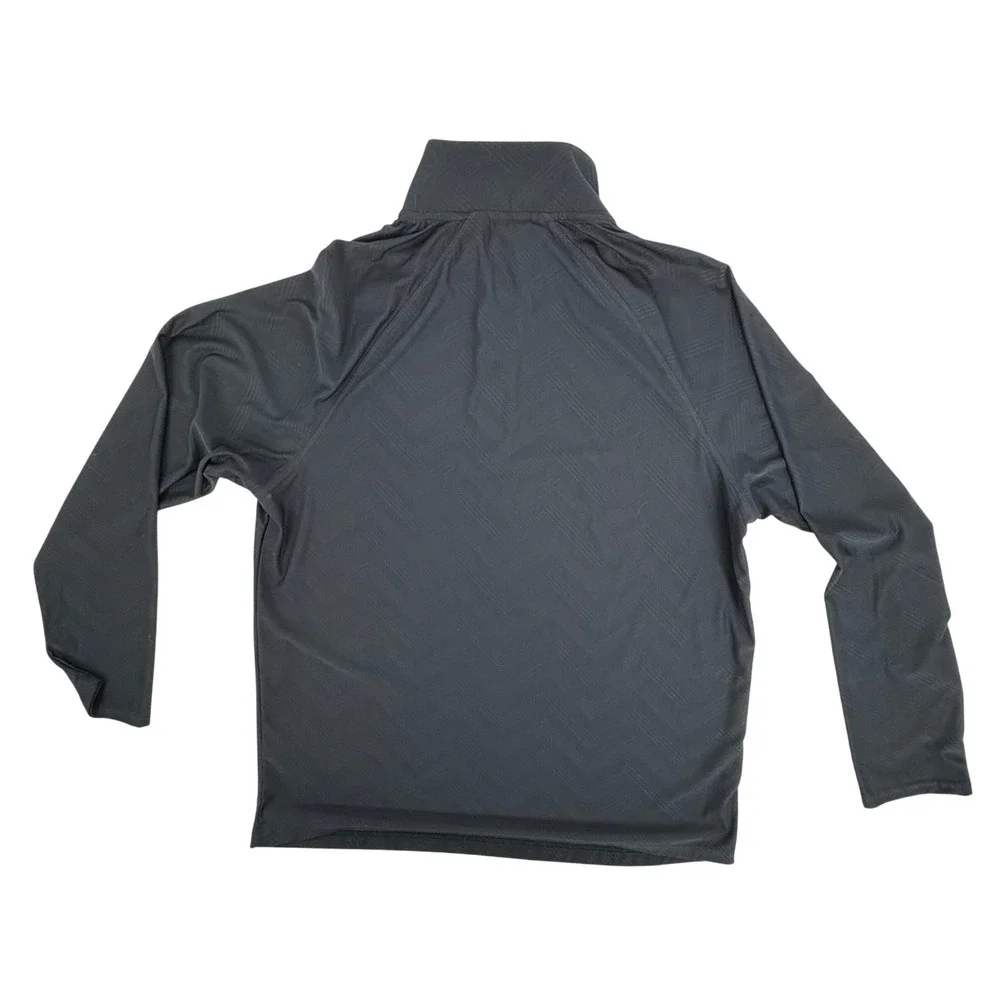 Gerry Men's Dark Blue Herringbone 1/4 Zip Pullover Athletic‎ Shirt Size L